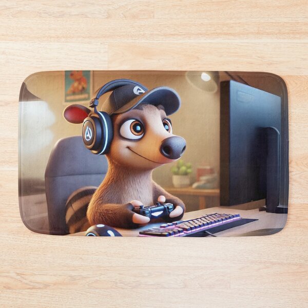 Item preview, Gamer Aardvark in Action designed and sold by Sillytoe.