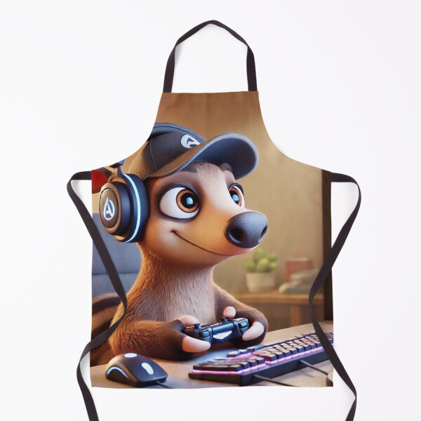 Item preview, Gamer Aardvark in Action designed and sold by Sillytoe.