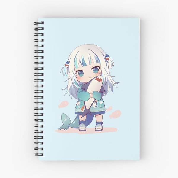 Item preview, Gawr Gura - Cute Chibi - Hugging Stuffed Shark designed and sold by ForevFantasy.
