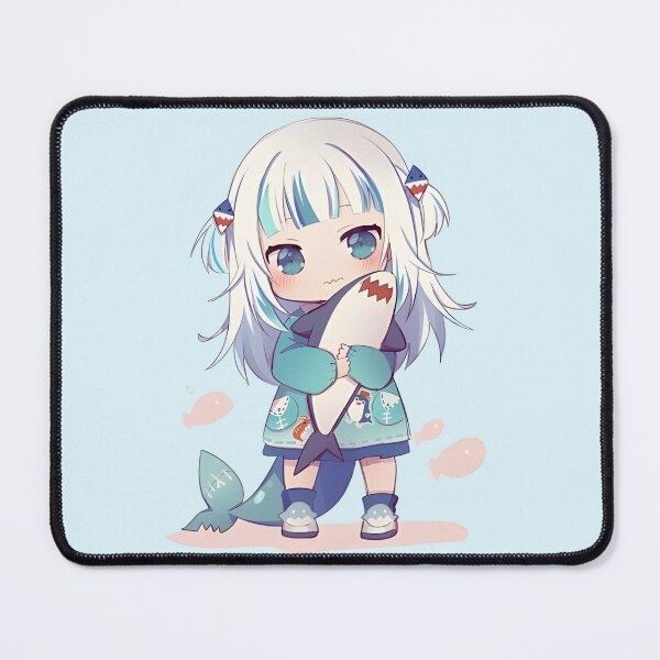 Item preview, Gawr Gura - Cute Chibi - Hugging Stuffed Shark designed and sold by ForevFantasy.
