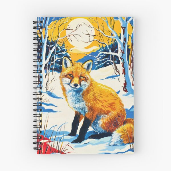 Artikelvorschau, Fuchs-Porträt. Wintersaison, Schneefuchs, Vintage-Fuchs, Fuchs-Malerei, Henri Matisse-Stil entworfen und verkauft von FoxVibes.