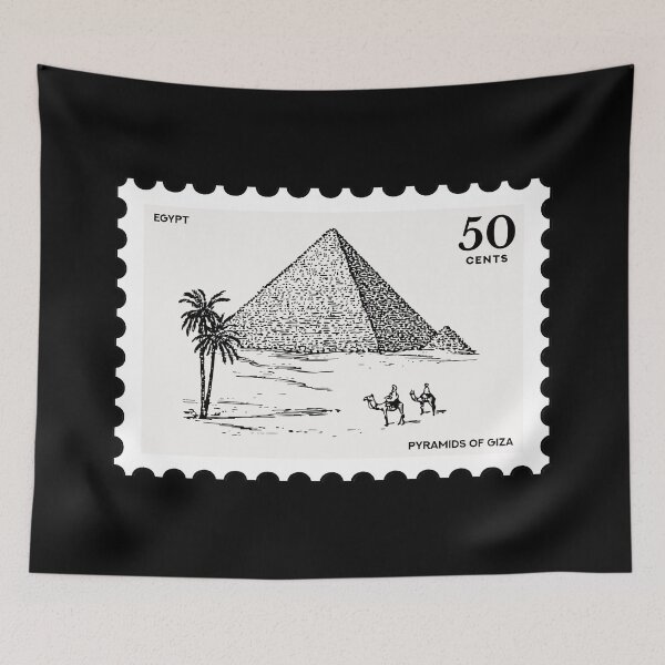 Item preview, Egypt, vintage travel stamp designed and sold by RabbitK.