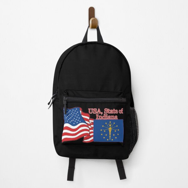 Item preview, flag American and state of Indiana flag designed and sold by orthodox-icon.