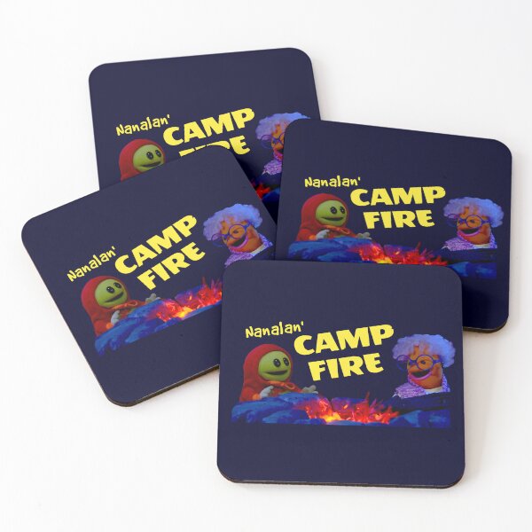 Item preview, Nanalan' Camp Fire Scene, Nostalgic Puppet Show Fan Art, Warm and Cozy Campfire Moments with Nanalan' and Friends designed and sold by FEBRICAST.