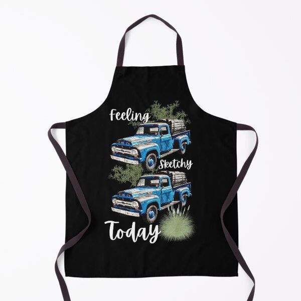 Item preview, Vintage Blue Truck: Retro Art Sketch for Car Enthusiasts designed and sold by ArchVibe.