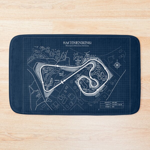 Item preview, Sachsenring (Navy Blueprint) designed and sold by BGALAXY.