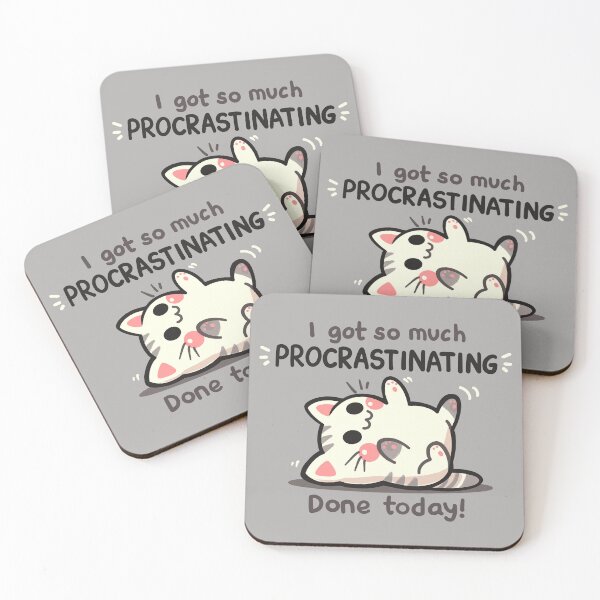 Item preview, Procrastinating Cat designed and sold by TechraNova.