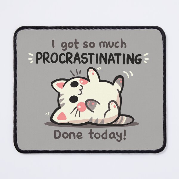 Item preview, Procrastinating Cat designed and sold by TechraNova.