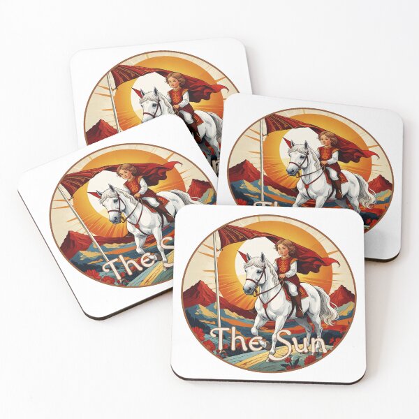 Item preview, The Sun Major Arcana Card - Child on a White Horse designed and sold by Pixel Waite.