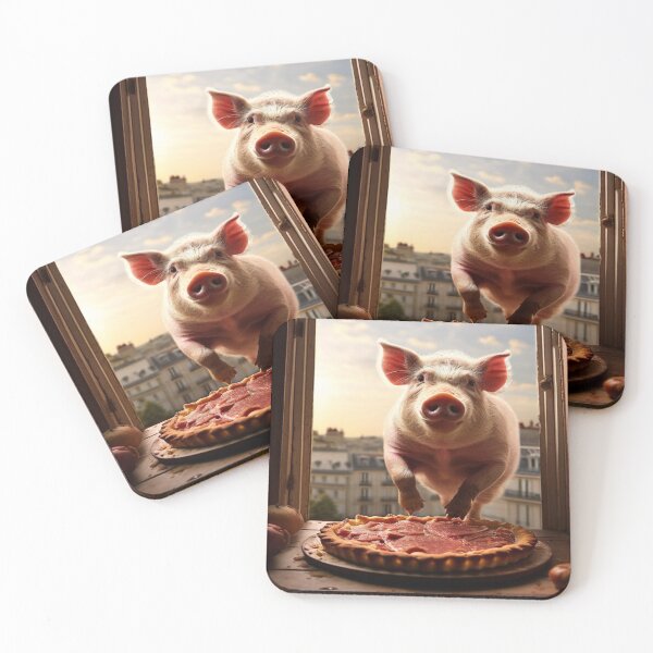 Item preview, Le cochon rusé vole la tarte designed and sold by Collection de trésors .