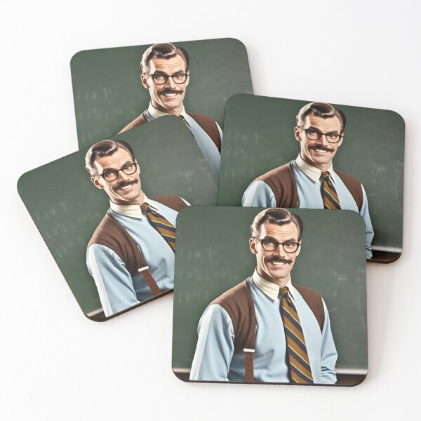 Item preview, teacher, man, retro, art designed and sold by DonnaBlankaArt.