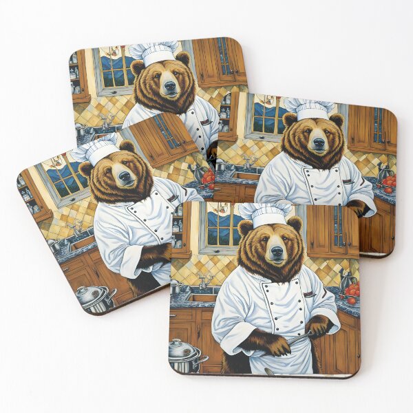 Item preview, funny bear in the kitchen designed and sold by Mauswohn.