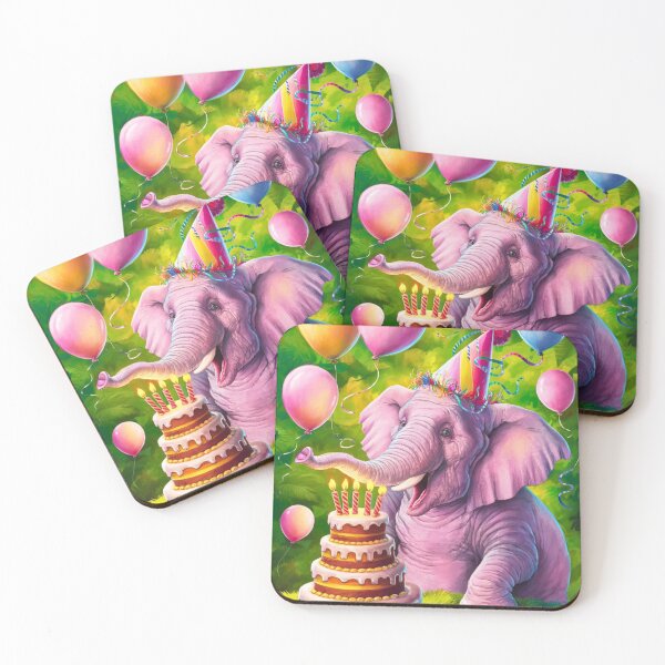 Item preview, Birthday Elephant. Birthday celebration, Cute Elephant, party animal, colorful elephant, elephant drawing designed and sold by ElephantVibes.