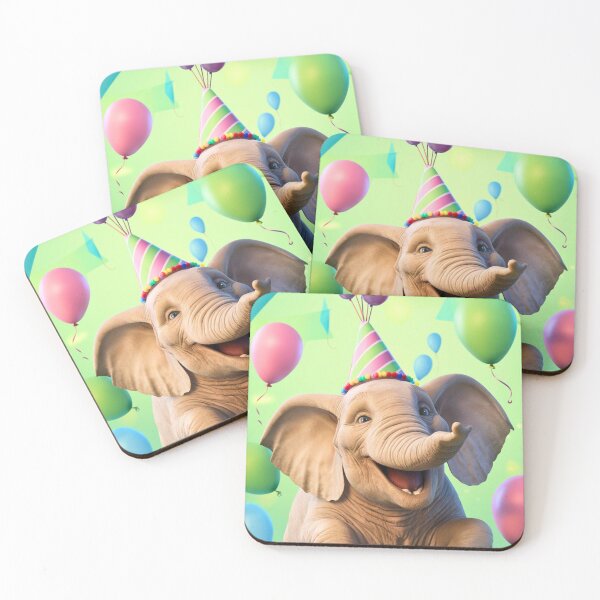 Item preview, Birthday Elephant. Birthday celebration, Cute Elephant, party animal, colorful elephant, elephant drawing designed and sold by ElephantVibes.
