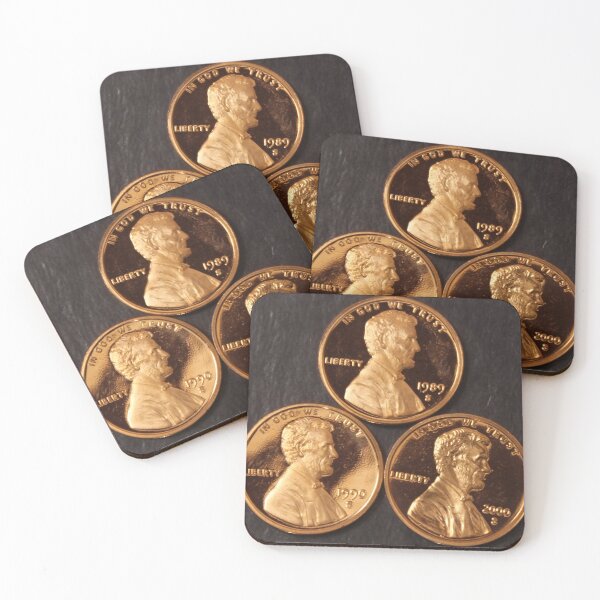 Artikelvorschau, 1989 S 1990 S 2000 S Lincoln Cents Drei Münzen Erstaunliche Pennies entworfen und verkauft von coinsxcrochet.