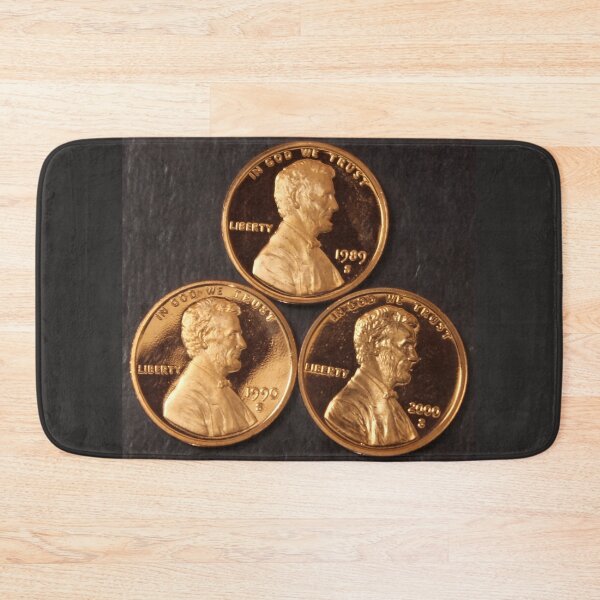 Artikelvorschau, 1989 S 1990 S 2000 S Lincoln Cents Drei Münzen Erstaunliche Pennies entworfen und verkauft von coinsxcrochet.