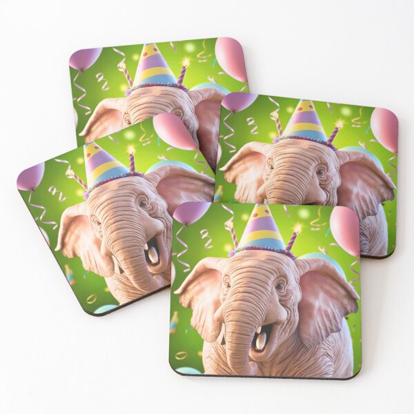 Item preview, Birthday Elephant. Birthday celebration, Cute Elephant, party animal, colorful elephant, elephant drawing designed and sold by ElephantVibes.