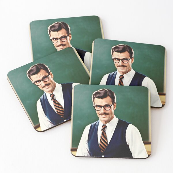 Item preview, teacher, man, retro, art designed and sold by DonnaBlankaArt.
