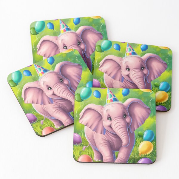 Item preview, Birthday Elephant. Birthday celebration, Cute Elephant, party animal, colorful elephant, elephant drawing designed and sold by ElephantVibes.