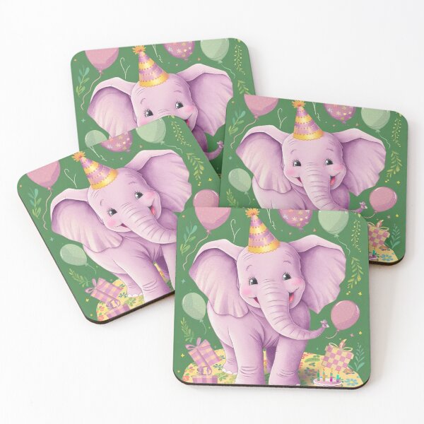 Item preview, Birthday Elephant. Birthday celebration, Cute Elephant, party animal, colorful elephant, elephant drawing designed and sold by ElephantVibes.