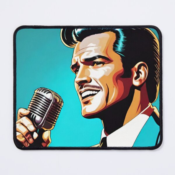 Item preview, singer, man, retro, art designed and sold by DonnaBlankaArt.