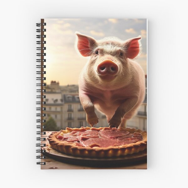 Artikelvorschau, Das schlaue Schwein stiehlt den Kuchen entworfen und verkauft von Collection de trésors .