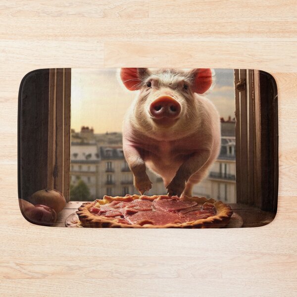 Artikelvorschau, Das schlaue Schwein stiehlt den Kuchen entworfen und verkauft von Collection de trésors .