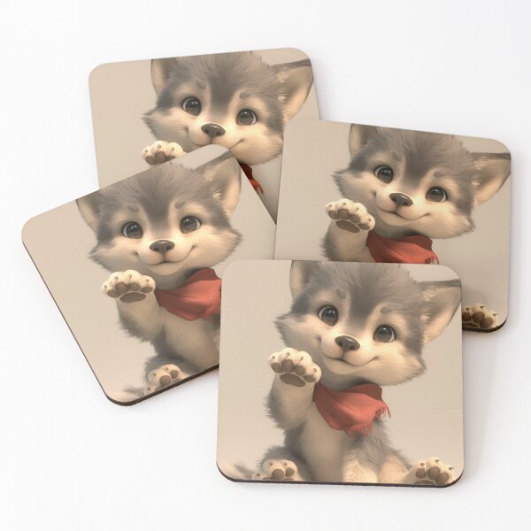 Item preview, Cute Little fluffy Wolf  designed and sold by MyMagicPixel.