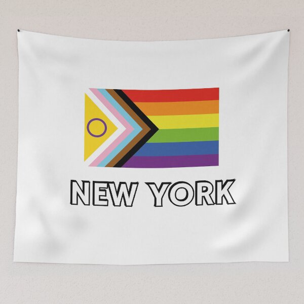 Item preview, Intersex Inclusive Pride Progress Flag New York NYC designed and sold by Inspirationmotivation.