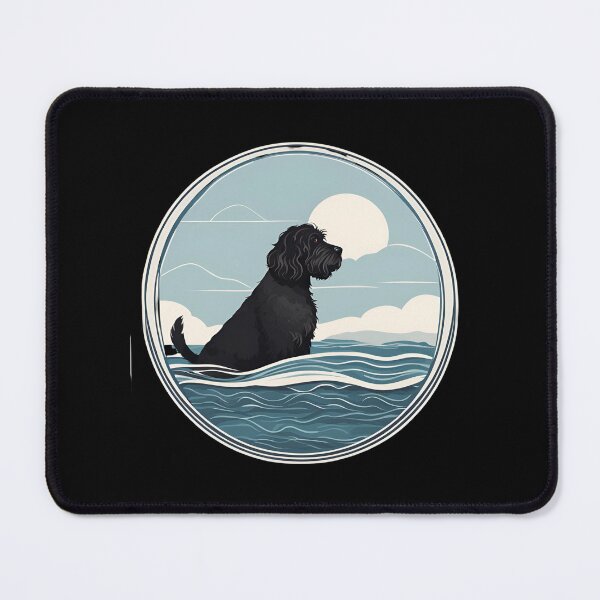 Item preview, Traveler dog in the sea Irish Water Spaniel dog onwer designed and sold by GoodyPaws.
