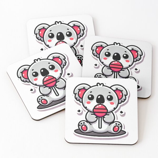Item preview, Chibi Koala Eating a Lollipop designed and sold by LuzCobal.