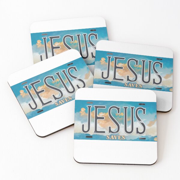 Item preview, Jesus Saves License Plate designed and sold by Obinne.