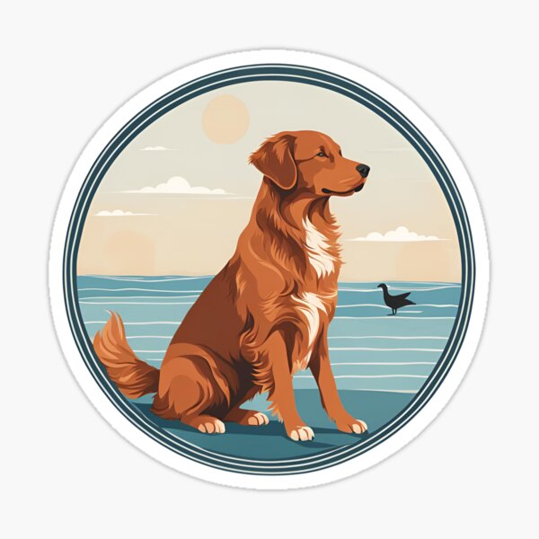 Item preview, Traveler dog in the sea Nova Scotia Duck Tolling Retriever dog onwer  designed and sold by GoodyPaws.