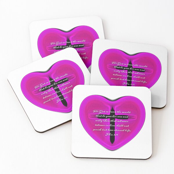 Item preview, John 3.16 heart ♥  designed and sold by Kangaroo Sun.