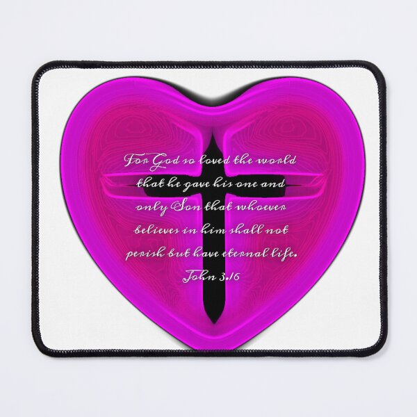 Item preview, John 3.16 heart ♥  designed and sold by Kangaroo Sun.