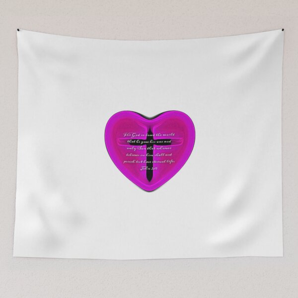 Item preview, John 3.16 heart ♥  designed and sold by Kangaroo Sun.