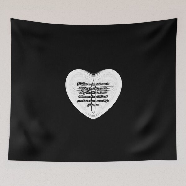 Item preview, John 3.16 heart ♥  designed and sold by Kangaroo Sun.