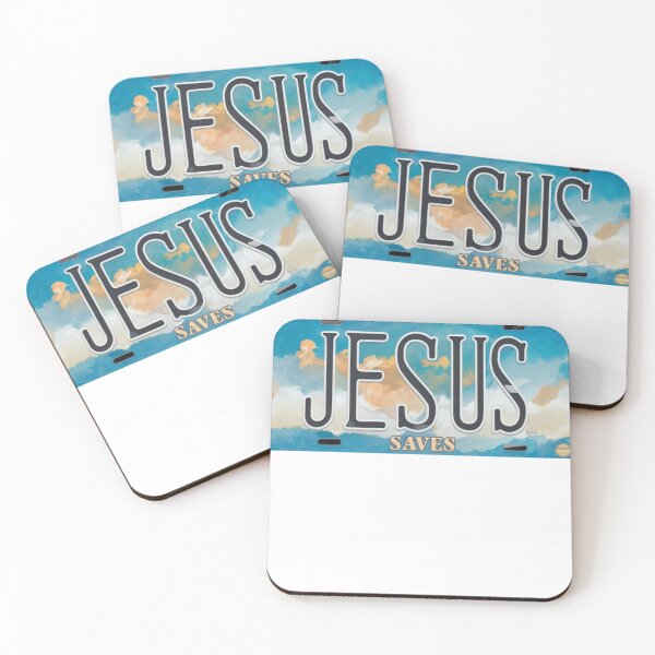 Item preview, Jesus Saves License Plate designed and sold by Obinne.