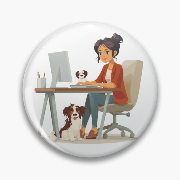 Item preview, I Love My Co-Workers Work From Home Dog designed and sold by Wormy-23.