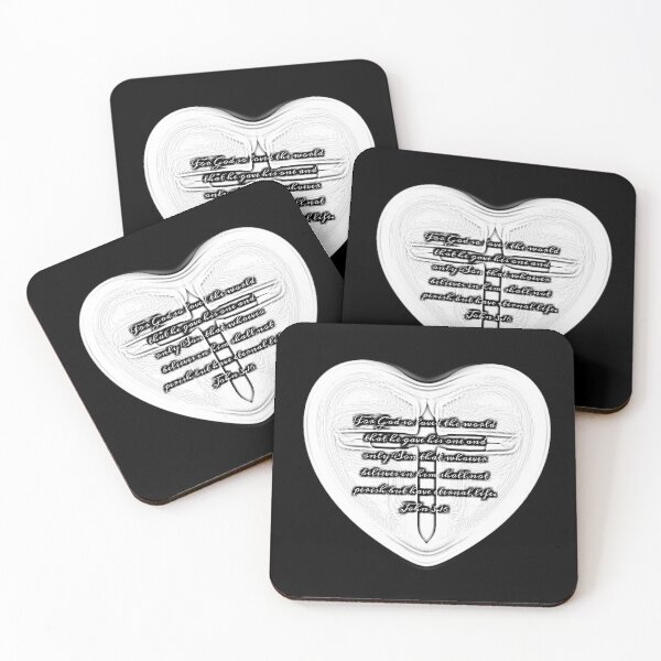 Item preview, John 3.16 heart ♥  designed and sold by Kangaroo Sun.