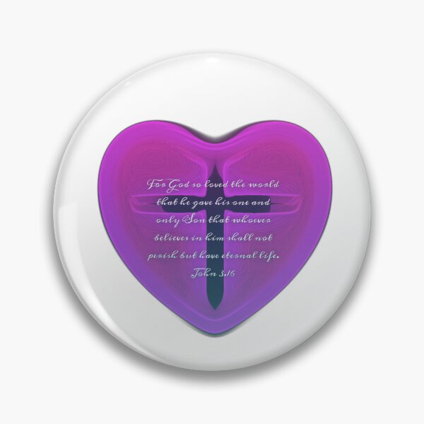 Item preview, John 3.16 heart ♥  designed and sold by Kangaroo Sun.