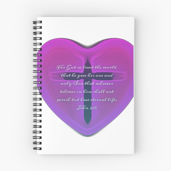 Item preview, John 3.16 heart ♥  designed and sold by Kangaroo Sun.