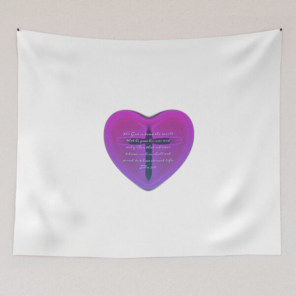 Item preview, John 3.16 heart ♥  designed and sold by Kangaroo Sun.