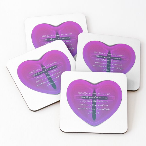 Item preview, John 3.16 heart ♥  designed and sold by Kangaroo Sun.