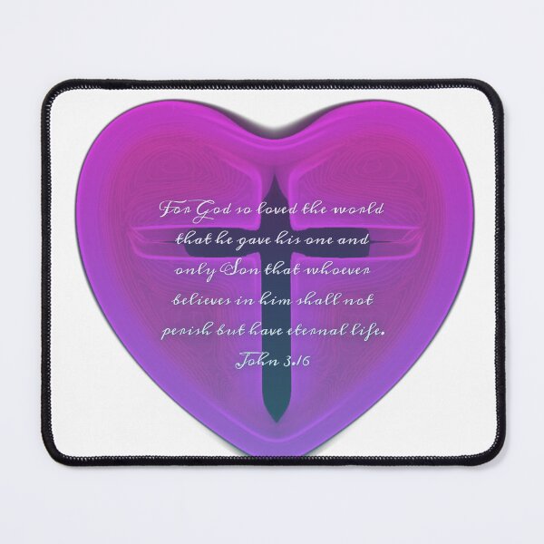 Item preview, John 3.16 heart ♥  designed and sold by Kangaroo Sun.