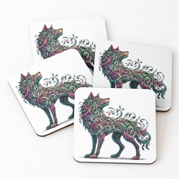 Item preview, Fairytale Wolf Watercolor Fantasy designed and sold by CryptidChron24.