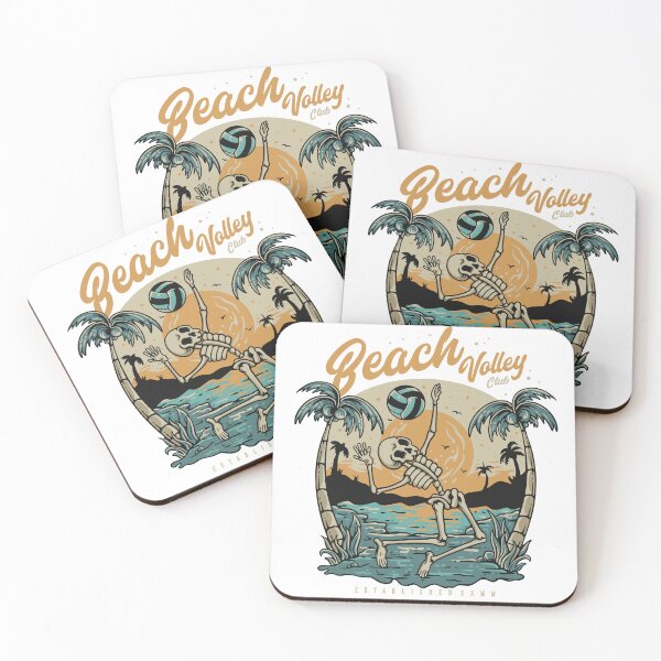 Aperçu de l'œuvre Club de beach volley Paradise Skull créée et vendue par Arctic frame studio.