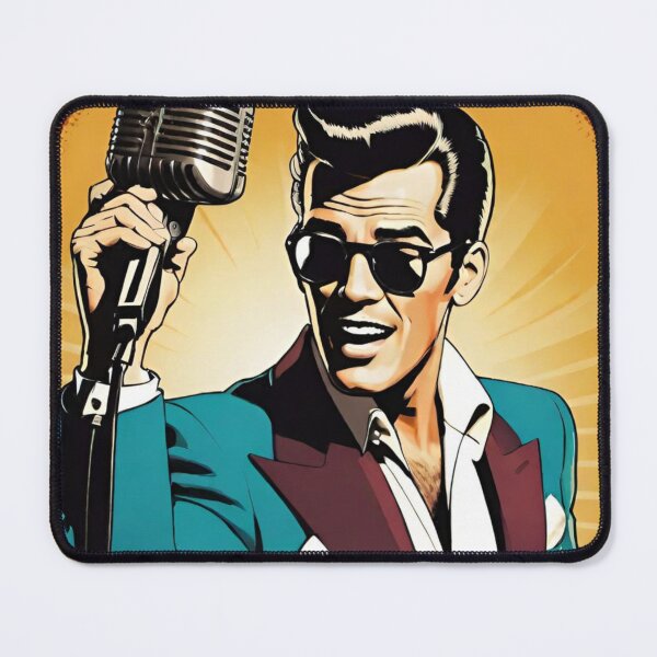 Item preview, singer, man, retro, art designed and sold by DonnaBlankaArt.