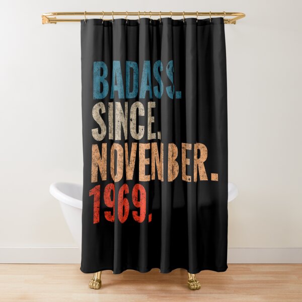 Item preview, Badass since November 1969 Vintage 1969 November birthday gift designed and sold by Teelogic.