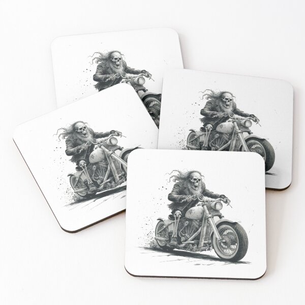Item preview, Biker Bear Skeleton designed and sold by Gentle40Winks.